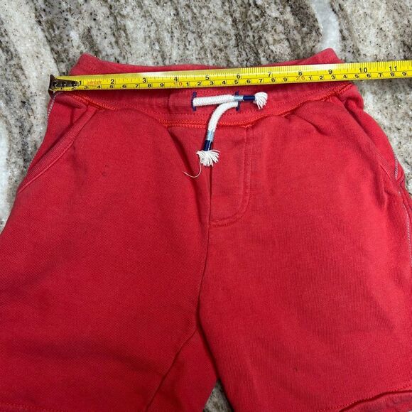 Boden, Red-Orange Shorts, Elastic Drawstring Waist, Contrast Stitching Boys 6Y - Picture 7 of 16
